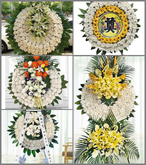 上海浦东新区祝桥镇东滨村花圈速递
